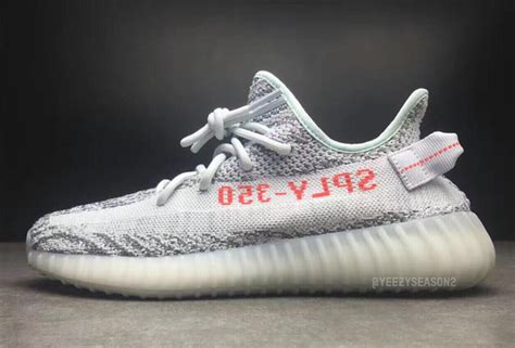 adidas Yeezy Boost 350 V2 Blue Tint Grey Red - Sneaker Bar Detroit