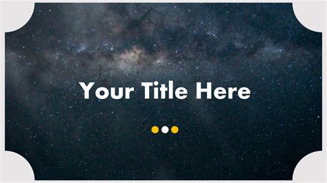 Space Sky Dots Google Slides Themes and PowerPoint Template : MyFreeSlides