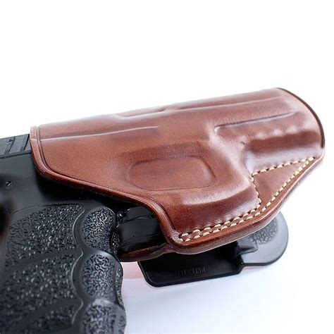 Leather Paddle Holster Fits CZ 75 D PCR Compact 9mm 3.75" Barrel #1308 ...