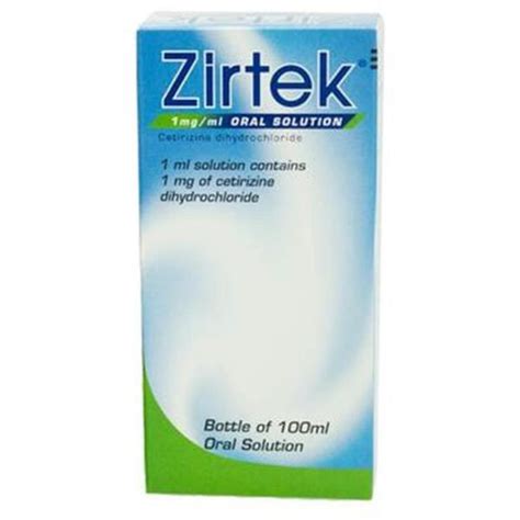 ZIRTEK ORAL SOLUTION 1MG/ML OTC - Brady's Pharmacy