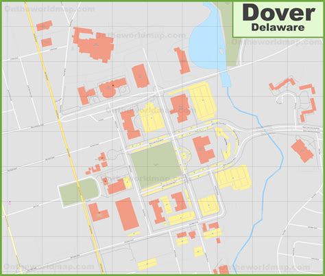 Dover downtown map - Ontheworldmap.com