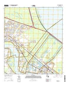 Bonnet Carre Spillway Topo Map in St. Charles Parish, Louisiana