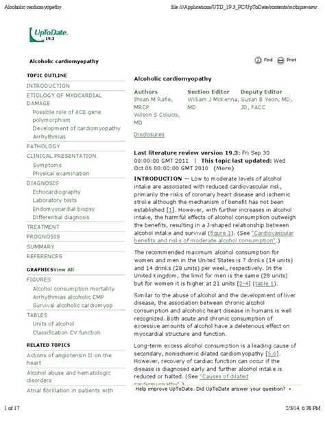 Alcoholic Cardiomyopathy | Heart Failure | Alcoholism