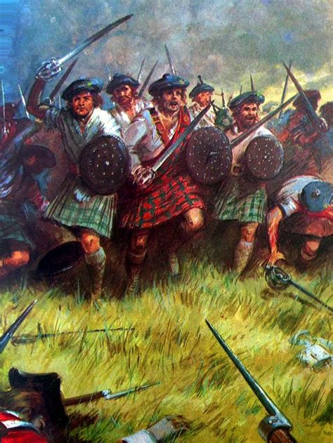 Scottish clansmen at the Battle of Culloden, Jacobite Uprising | Scotland history, Scottish ...