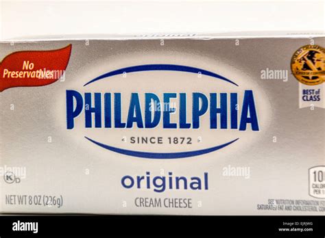 Kraft Philadelphia Cream Cheese package Stock Photo - Alamy