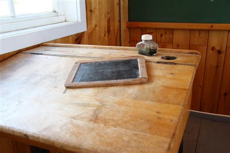 School Desk Chalkboard Inkwell Free Stock Photo - Public Domain Pictures