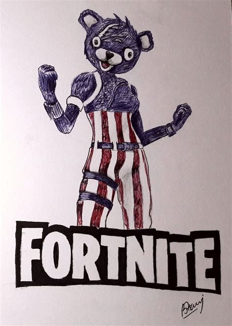 Fortnite new skin Fan Art | Ballpoint pen drawing : r/FortNiteBR