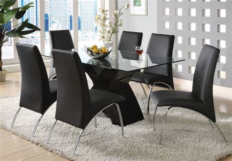 Furniture of America | CM8370BK-T Wailoa Dining Room Set in Black ...