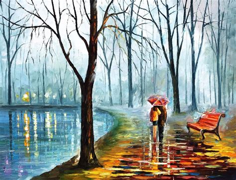 afremov, original, oil, painting, palette knife, impressionist, impressionism, surreal ...