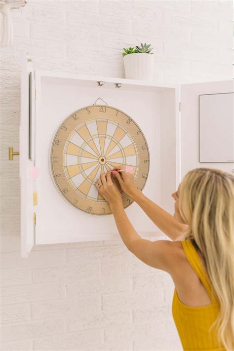 Modern Dartboard Cabinet DIY - A Beautiful Mess