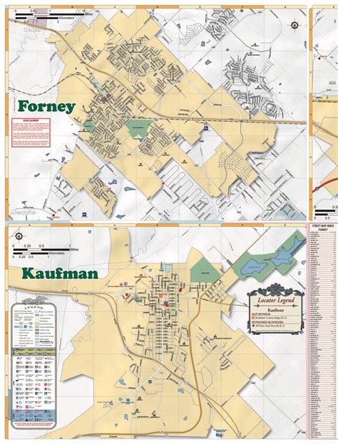 2019 Edition Map Of Kaufman County, Tx Pages 1 - 4 - Text Version - Kaufman Texas Map ...