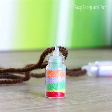 Mini Sand Art Bottle Necklace - Easy Peasy and Fun