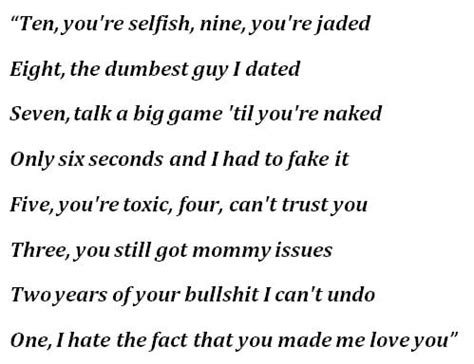 "10 Things I Hate About You" by Leah Kate - Song Meanings and Facts