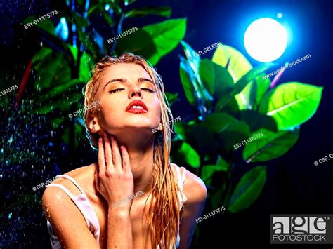 Wet woman with water drop, Stock Photo, Picture And Low Budget Royalty ...