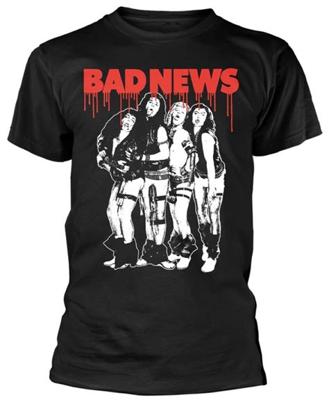 Bad News 'Band Photo' (Black) T-Shirt