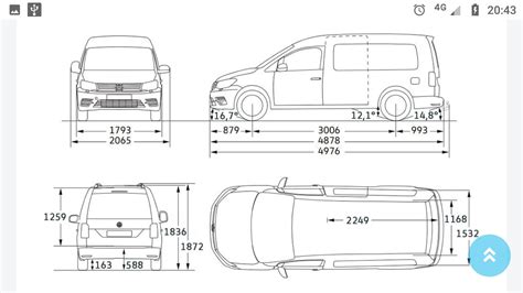 VW Caddy Maxi afmetingen | Camperbusje