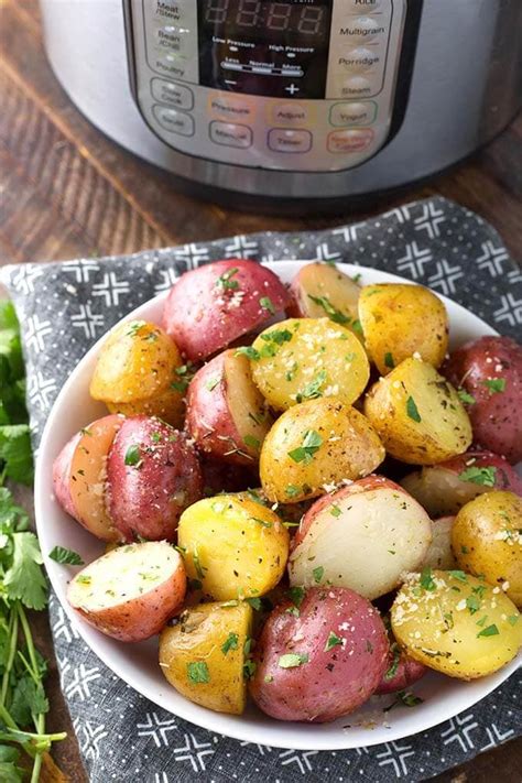 Instant Pot Potatoes with Herb Butter - Simply Happy Foodie