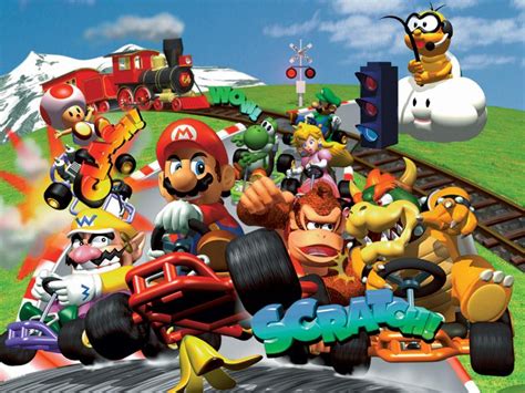 Mario Kart 64 Artwork including Cup Icons, Concept Art, Character ...