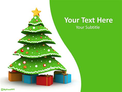 Free 3d Christmas Tree PowerPoint Template - Download Free PowerPoint PPT