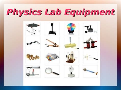 Physics Lab Equipment and Its Type