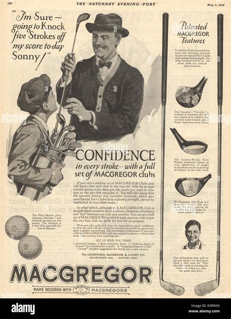 1920s USA MacGregor Golf Balls Magazine Advert Stock Photo - Alamy