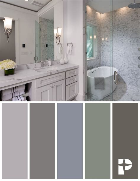 Looking for a cool, calming color palette for your bathroom? Blues ...