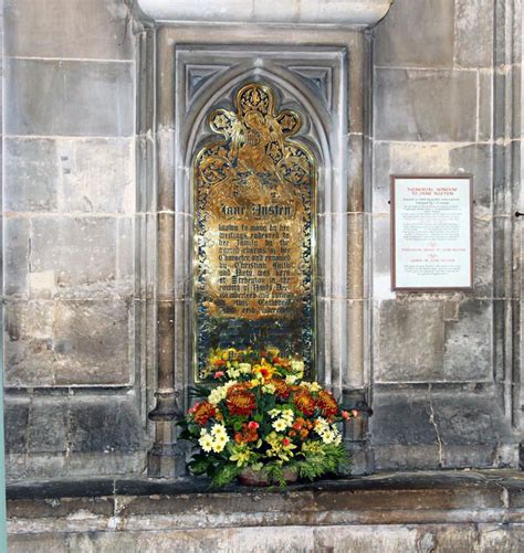 Jane Austen's Grave. Jane Austen is buried in the Winchester Cathedral ...