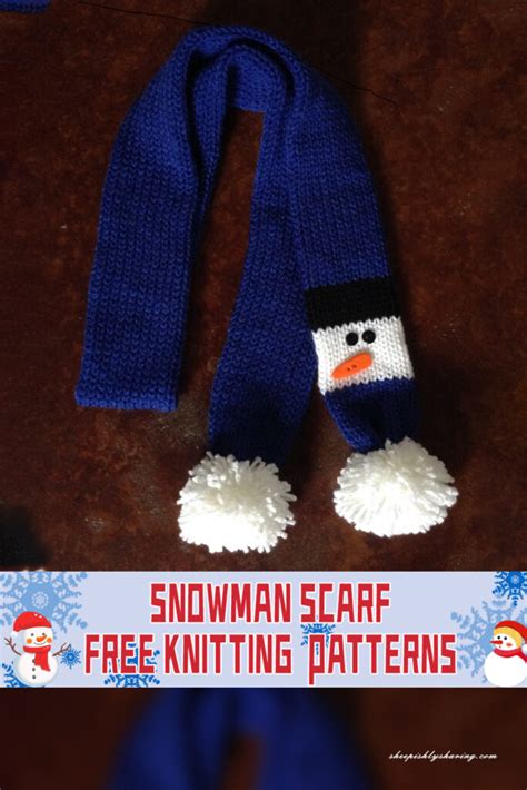 FREE Snowman Scarf Knitting Patterns - iGOODideas.com