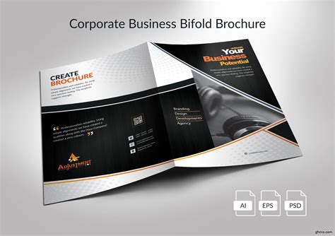 Corporate Business Bifold Brochure Template » GFxtra