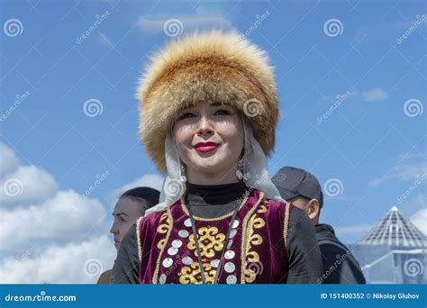 Oung Woman in National Bashkir Clothes Editorial Photography - Image of cold, june: 151400352