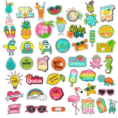 Cute Aesthetic Stickers Orange - Resenhas de Livros