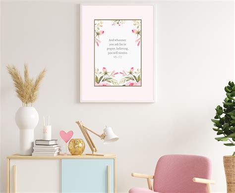 Printable Bible Verse Christian Art Religious Home Decor - Etsy