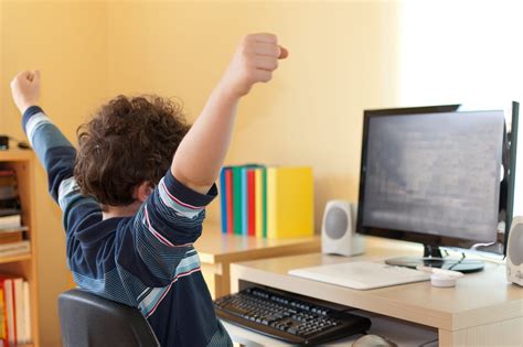 Boy using computer at home | Learn@Home