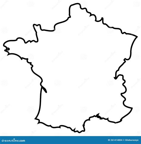 Silhouette France, Children`s Picture, Isolated. Stock Illustration ...