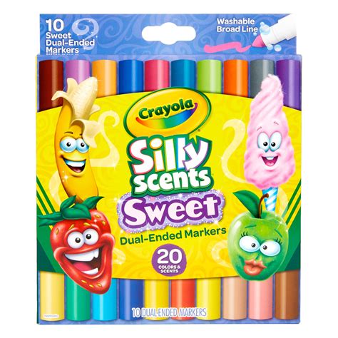 Crayola - Silly Scents - 10 Sweet Dual-Ended Markers - Online Toys ...