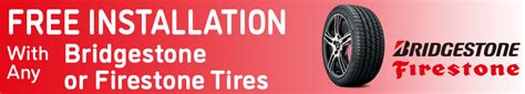 Bridgestone/Firestone: Free Installation | Tires Etc