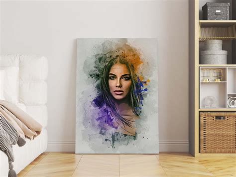 Portrait Drawing Watercolor Effect - Design Cuts