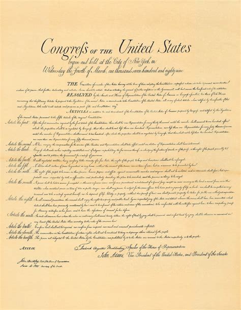 Original Bill of Rights Replica - 14" x 16" Parchment Poster – store ...