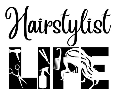 Free Hairstylist SVG File | Muurstickers, Silhouet cameo projecten, Haarstylist