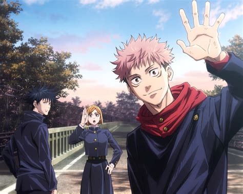 Download Yuji Itadori Nobara Kugisaki Megumi Fushiguro Anime Jujutsu Kaisen HD Wallpaper