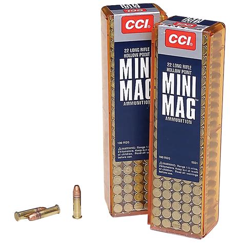 CCI® Mini-Mag® .22 LR Copper-Plated Hollow Point Ammunition | Academy