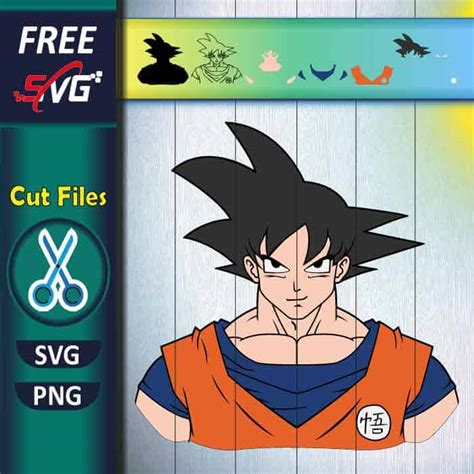 Goku SVG free | Dragonball z Cricut | anime SVG