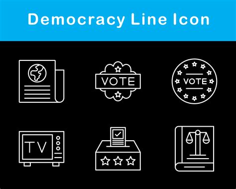 Democracy Vector Icon Set 20651337 Vector Art at Vecteezy