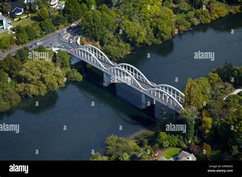 Waikato River and Fairfield Bridge (1937), Hamilton, Waikato, North ...