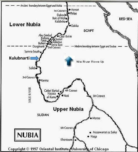 Map of ancient Nubia showing location of Kulubnarti. | Download Scientific Diagram