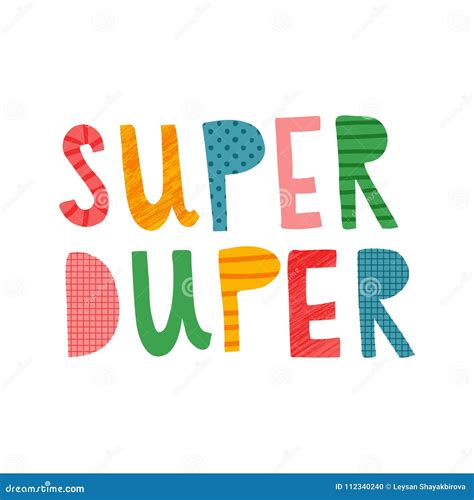 Super Duper Dad And It Means Extremely Good Dad / Happy Fathers Day Greeting Card Cartoon Vector ...