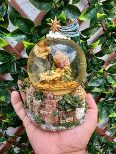 CHRISTMAS NATIVITY SCENE Jesus Mary Joseph water globe Religious Home Decor $45.00 - PicClick