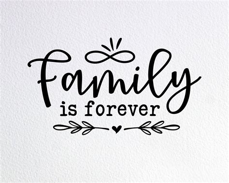 Family is Forever Svg Family Sign Svg Dxf Png Cut File for | Etsy