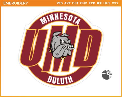 Minnesota-Duluth Bulldogs - Wordmark Logo (2000) - College Sports Embroidery Logo in 4 sizes & 8 ...