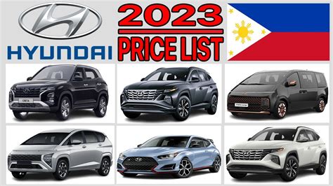 Hyundai Car Price List In The Philippines 2023 - YouTube